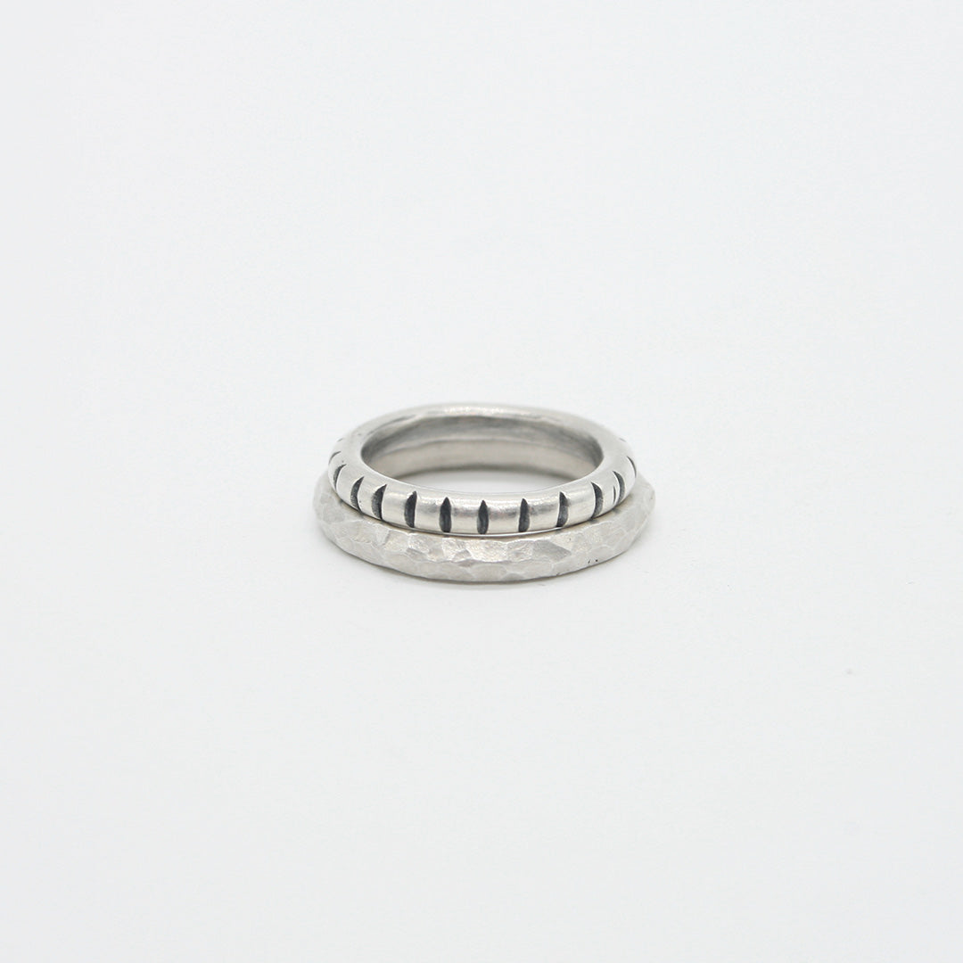 ANILLOS DE PLATA COMBO II - N.AG/132 - BLANCO