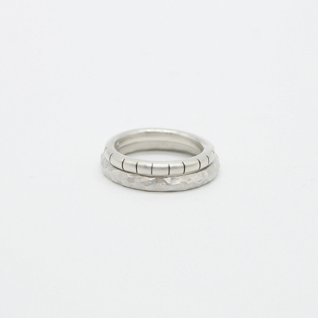 ANILLOS DE PLATA COMBO II - N.AG/132 - BLANCO