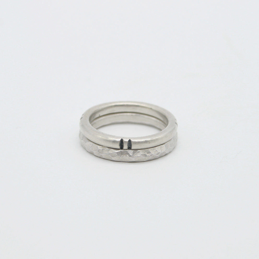 ANILLOS DE PLATA COMBO II - N.AG/132 - BLANCO