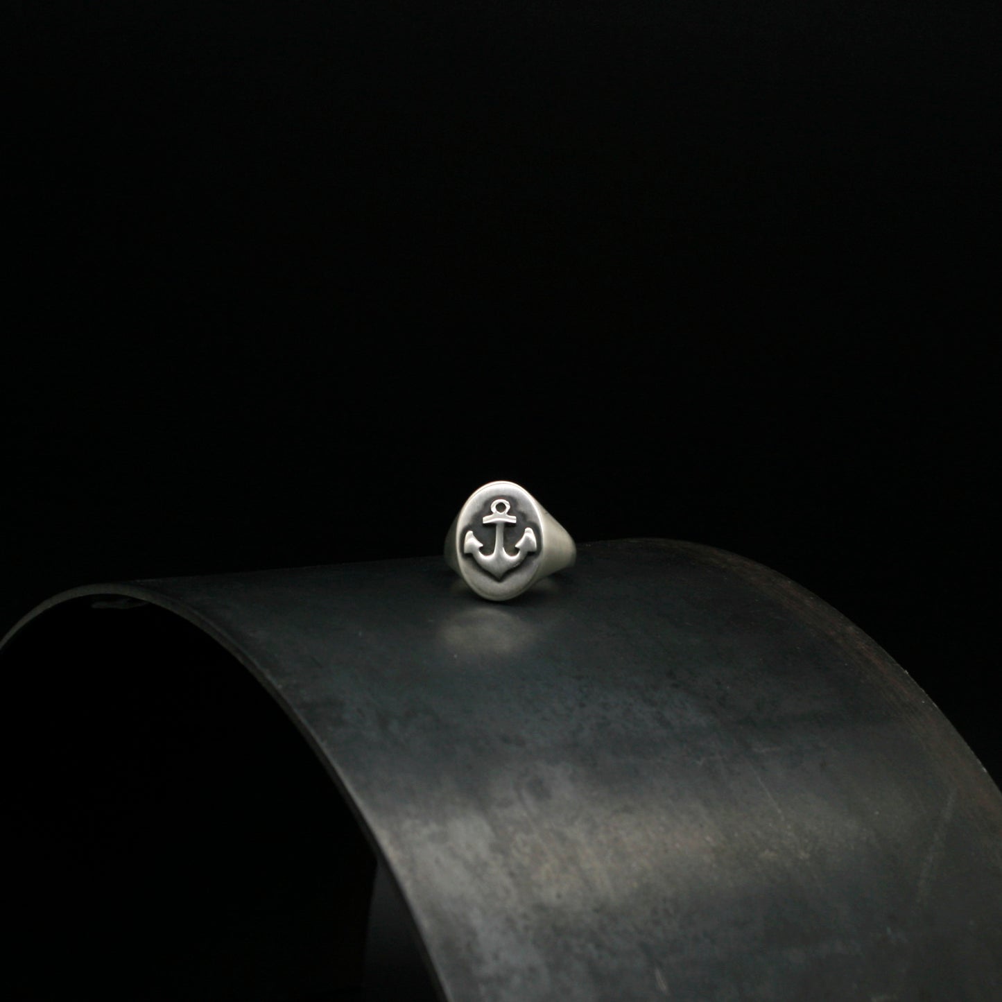 ANILLO SELLO PLATA 925 - ANCLA -
