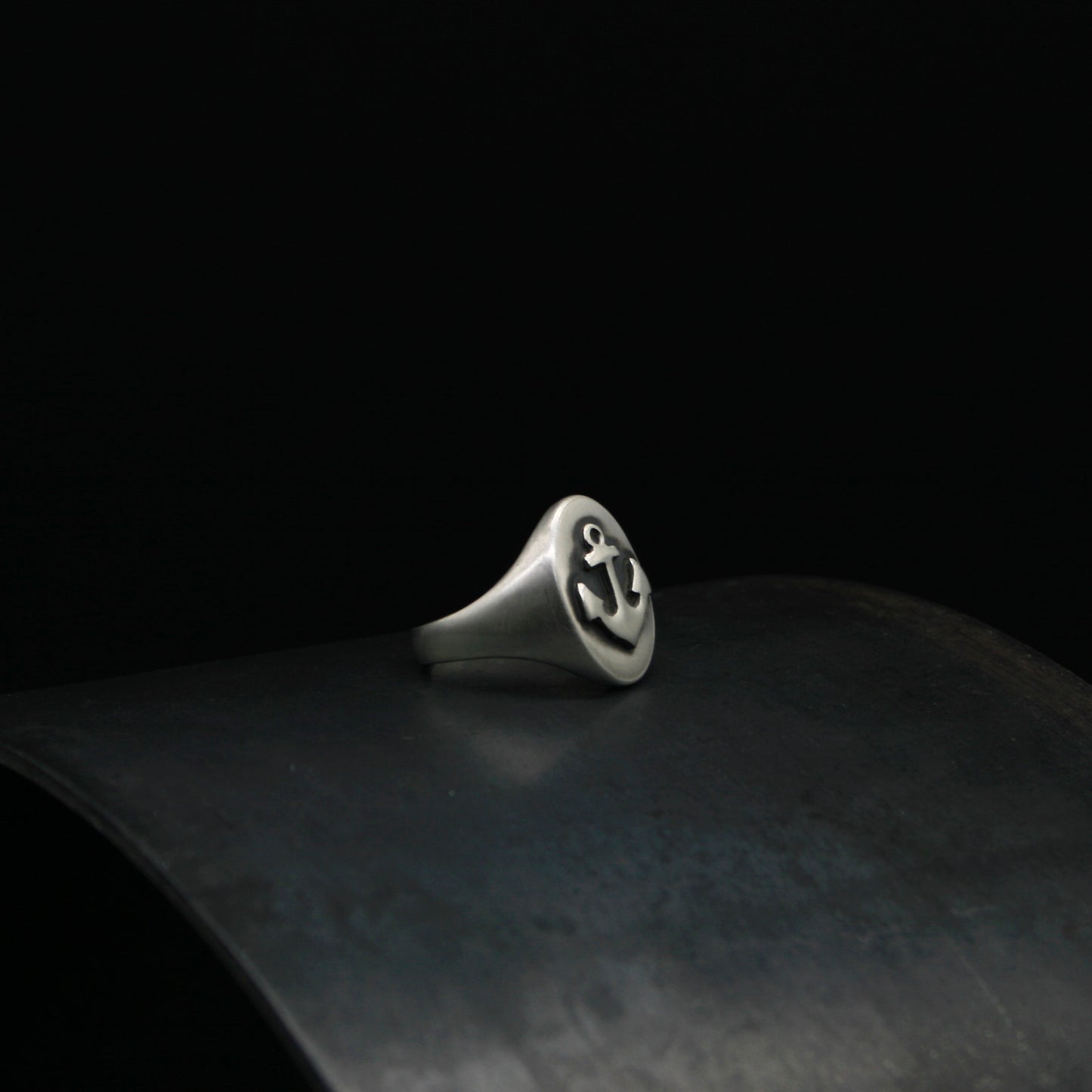 ANILLO SELLO PLATA 925 - ANCLA -