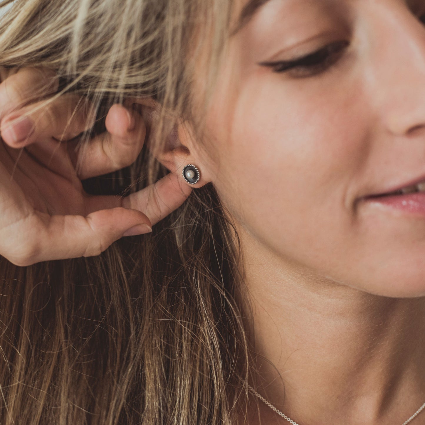 PENDIENTES PLATA PERLA CULTIVADA JAPONESA - N.AGP/185