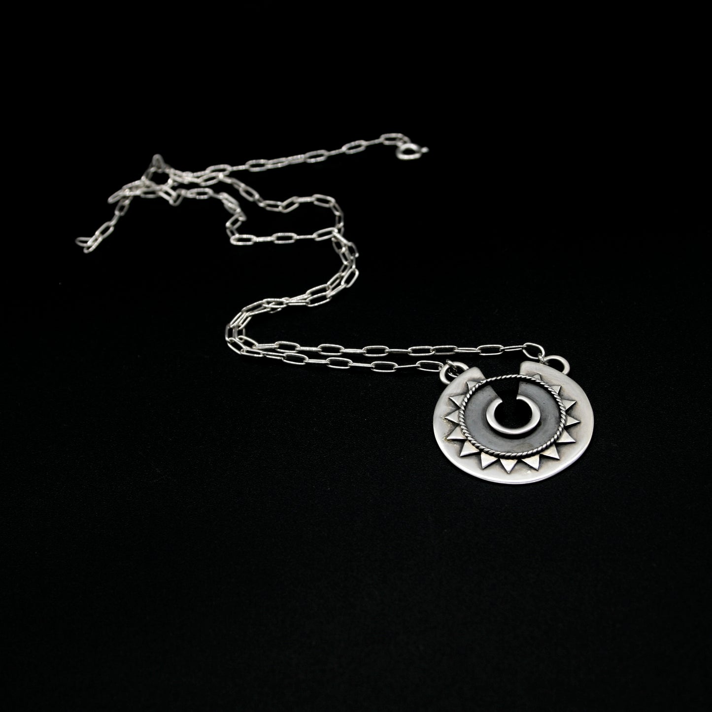 COLLAR DE PLATA BOHEMIAN - N.AG/141