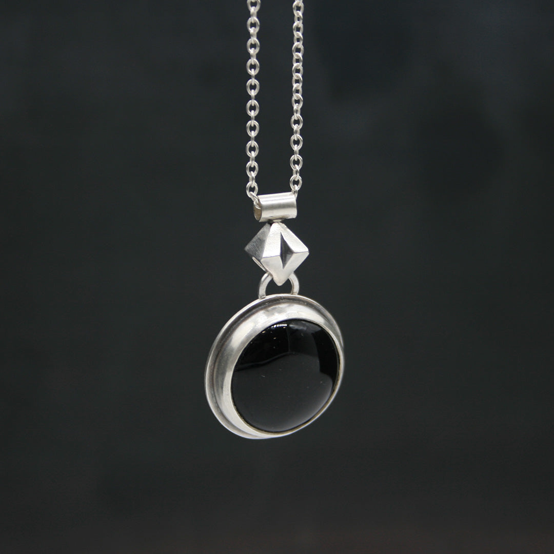 GARGANTILLA DE PLATA CON ONIX III - N.AGP/159