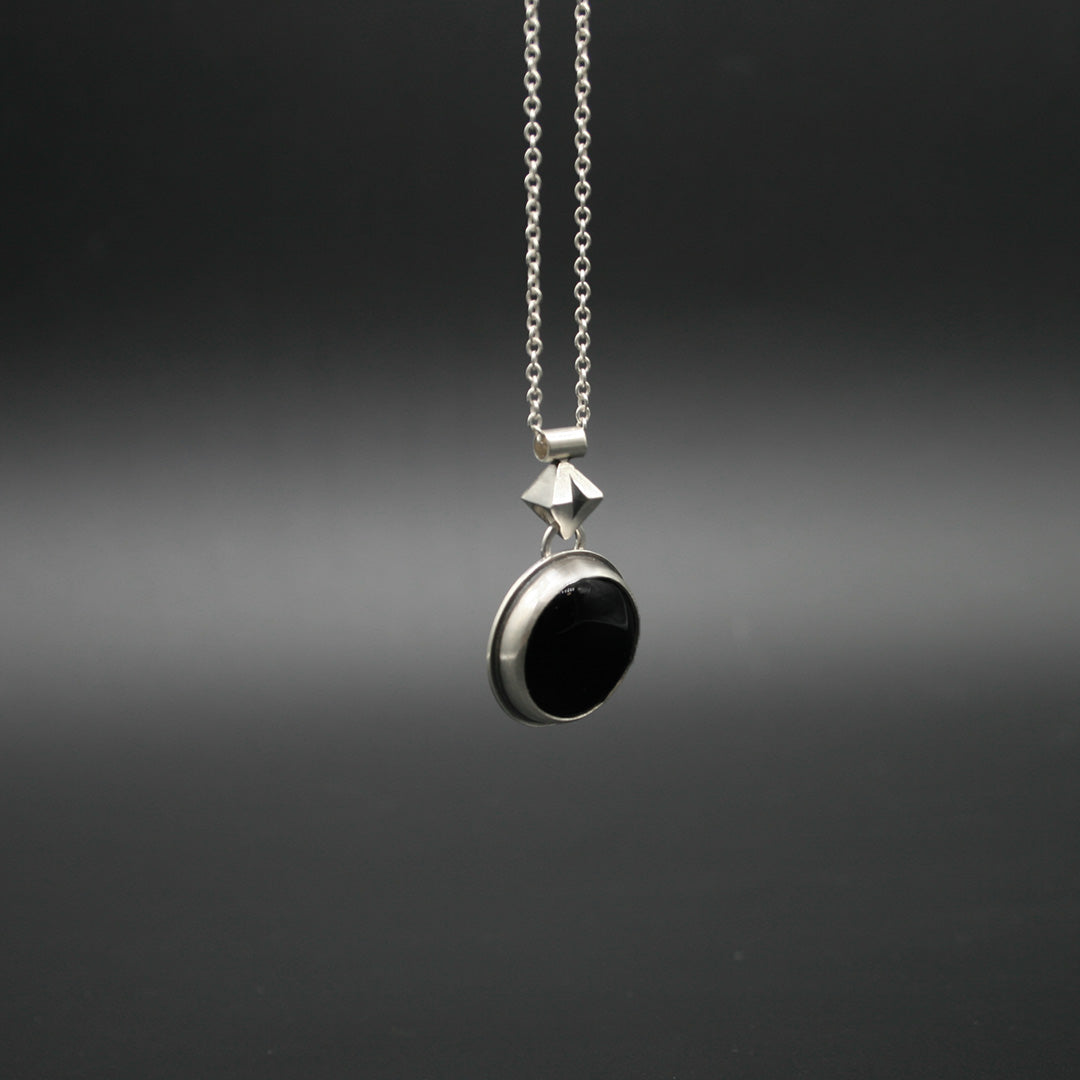 GARGANTILLA DE PLATA CON ONIX III - N.AGP/159