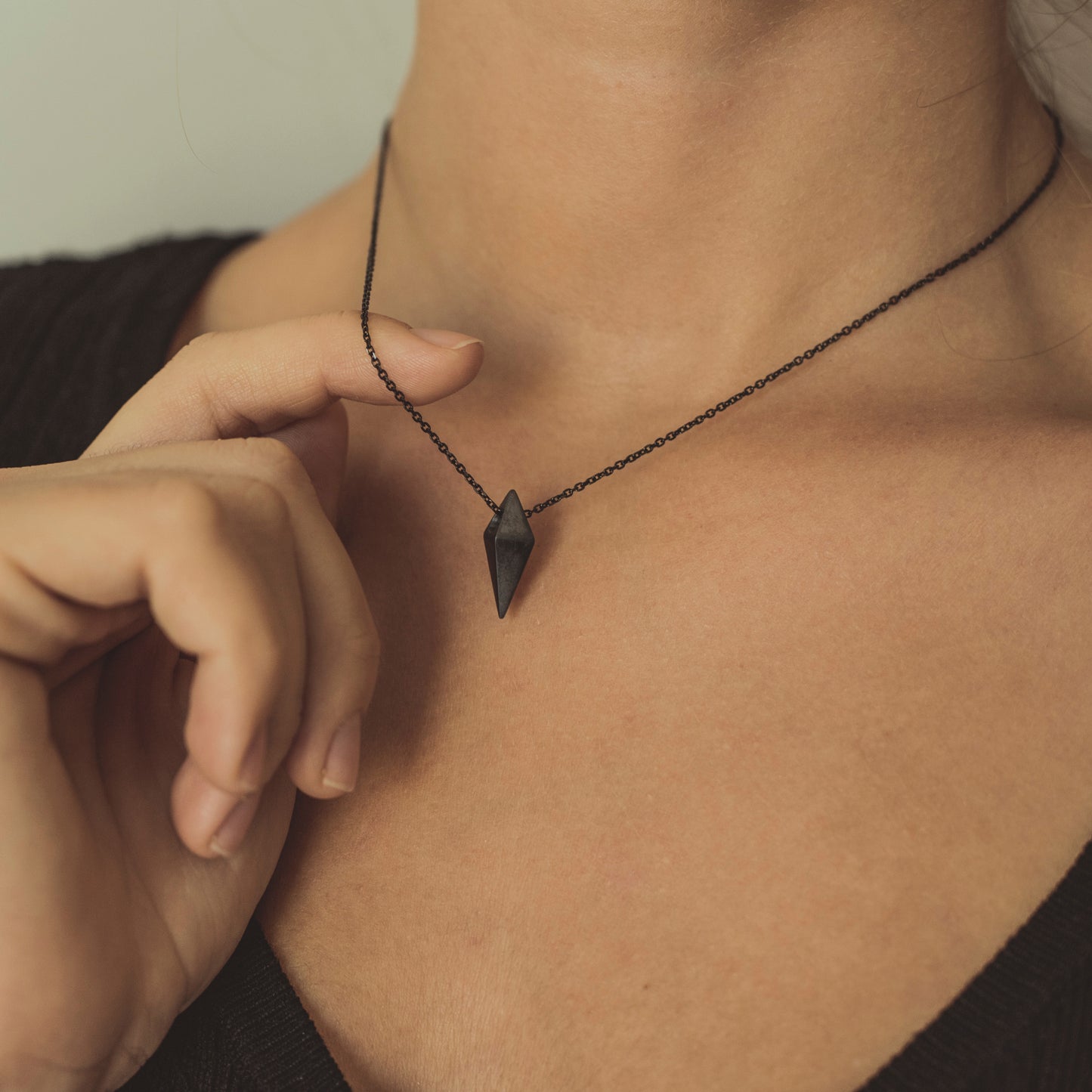 COLLAR DE PLATA PENDULO - N.AG/145