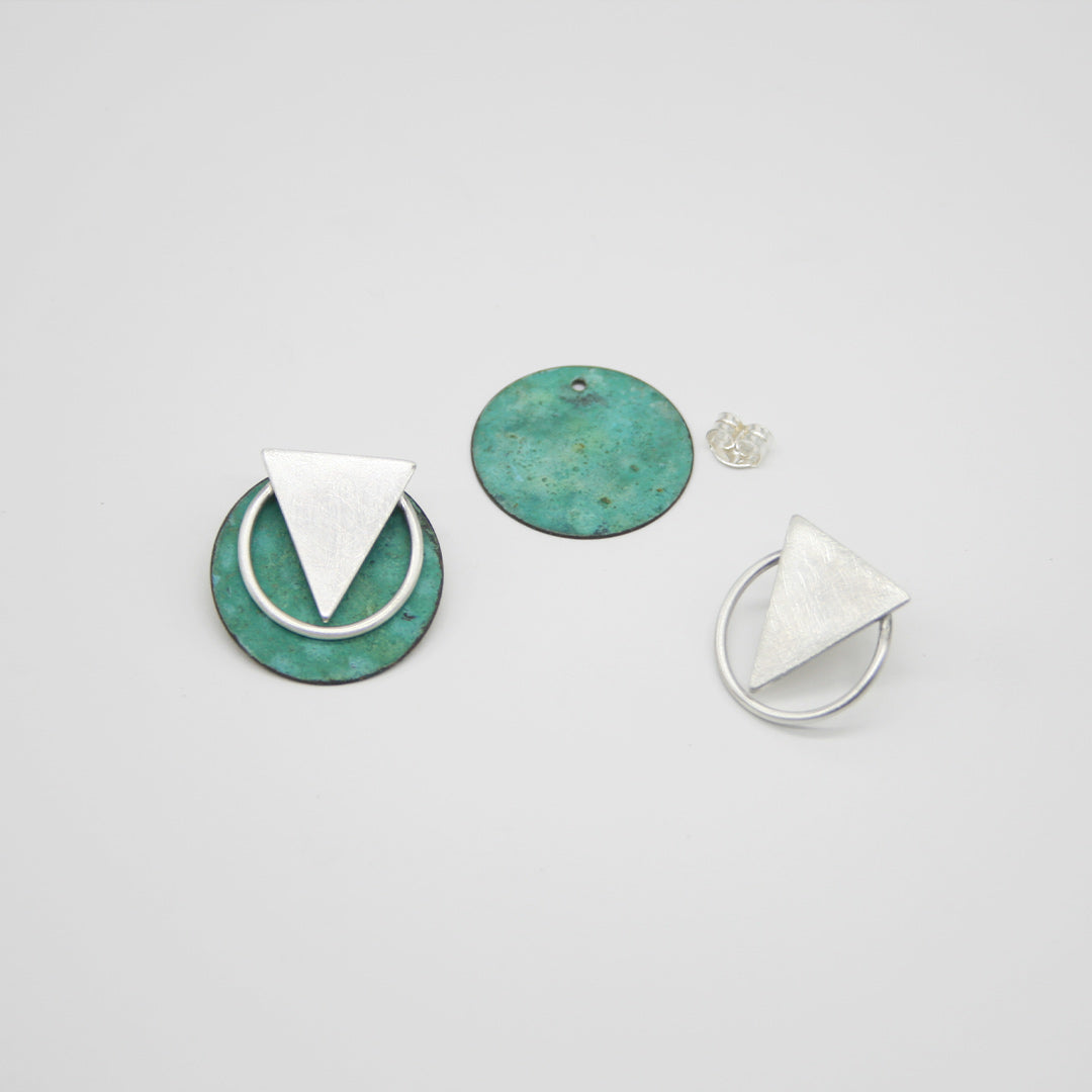 PENDIENTES DE PLATA WENDELS AZUL - N.AGB/201
