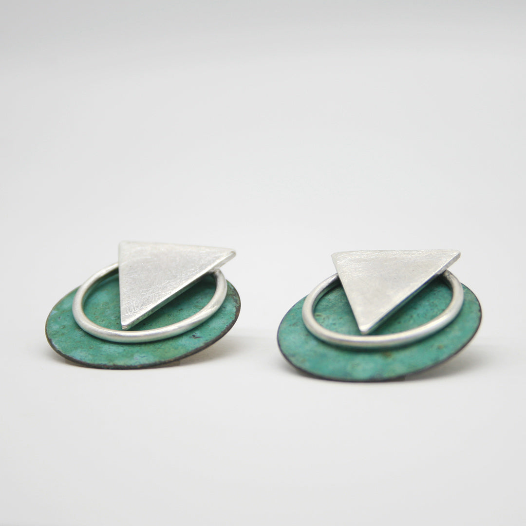 PENDIENTES DE PLATA WENDELS AZUL - N.AGB/201