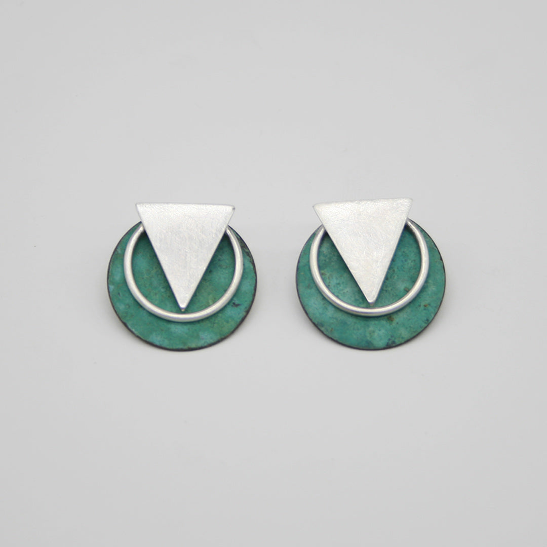 PENDIENTES DE PLATA WENDELS AZUL - N.AGB/201