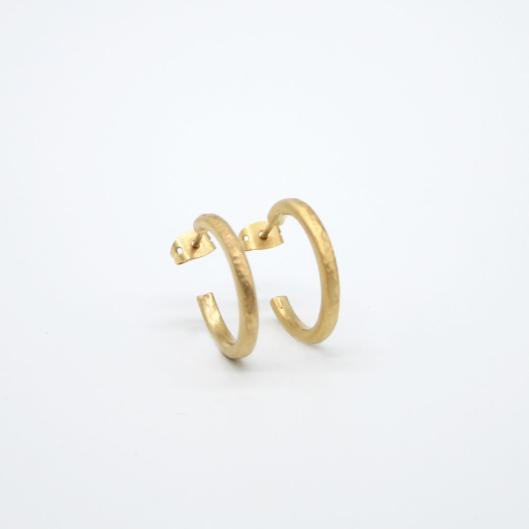 PENDIENTES DE ARO CHAPADOS EN ORO DE 24 KT - N.AU/5