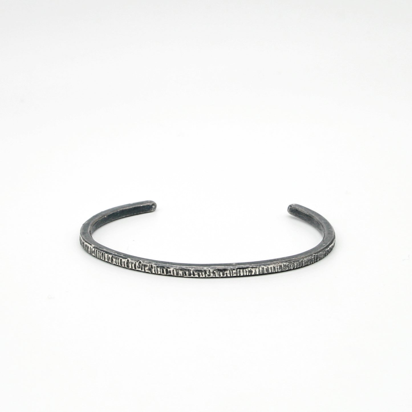 PULSERA DE PLATA NEGRA A RAYAS - N.AG/192