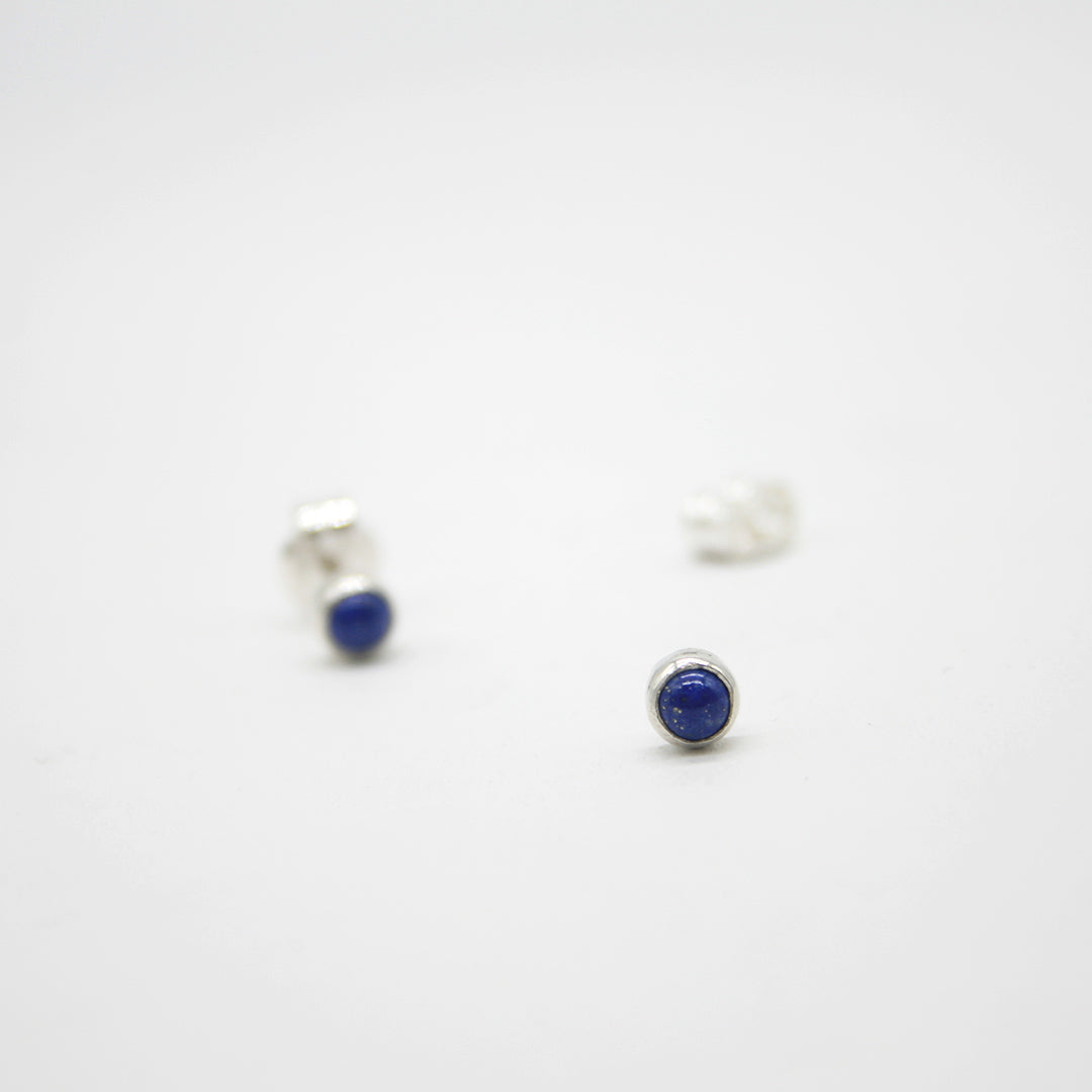 PENDIENTES DE PLATA MINI LAPISLAZULI - N.AGP/209