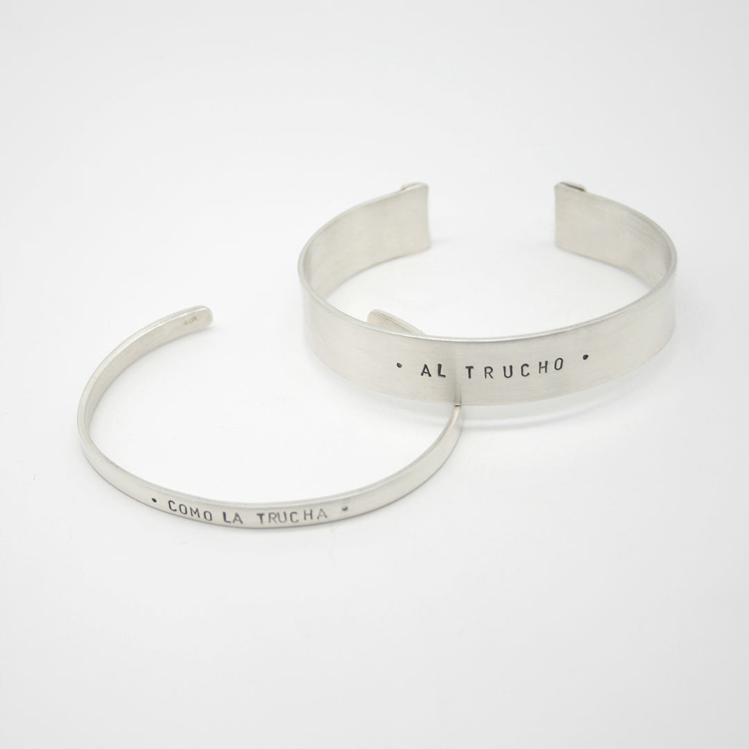 PACK PULSERA DE PLATA "Como la Trucha al Trucho" - N.AG/223