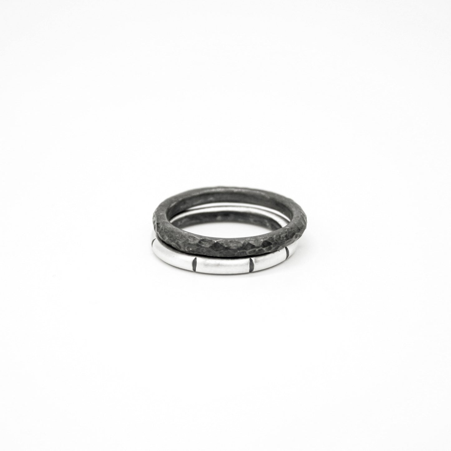 ANILLOS DE PLATA COMBO II - N.AG/132 - NEGRO