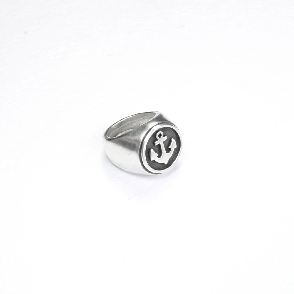 ANILLO SELLO PLATA ANCLA - N.AG/131