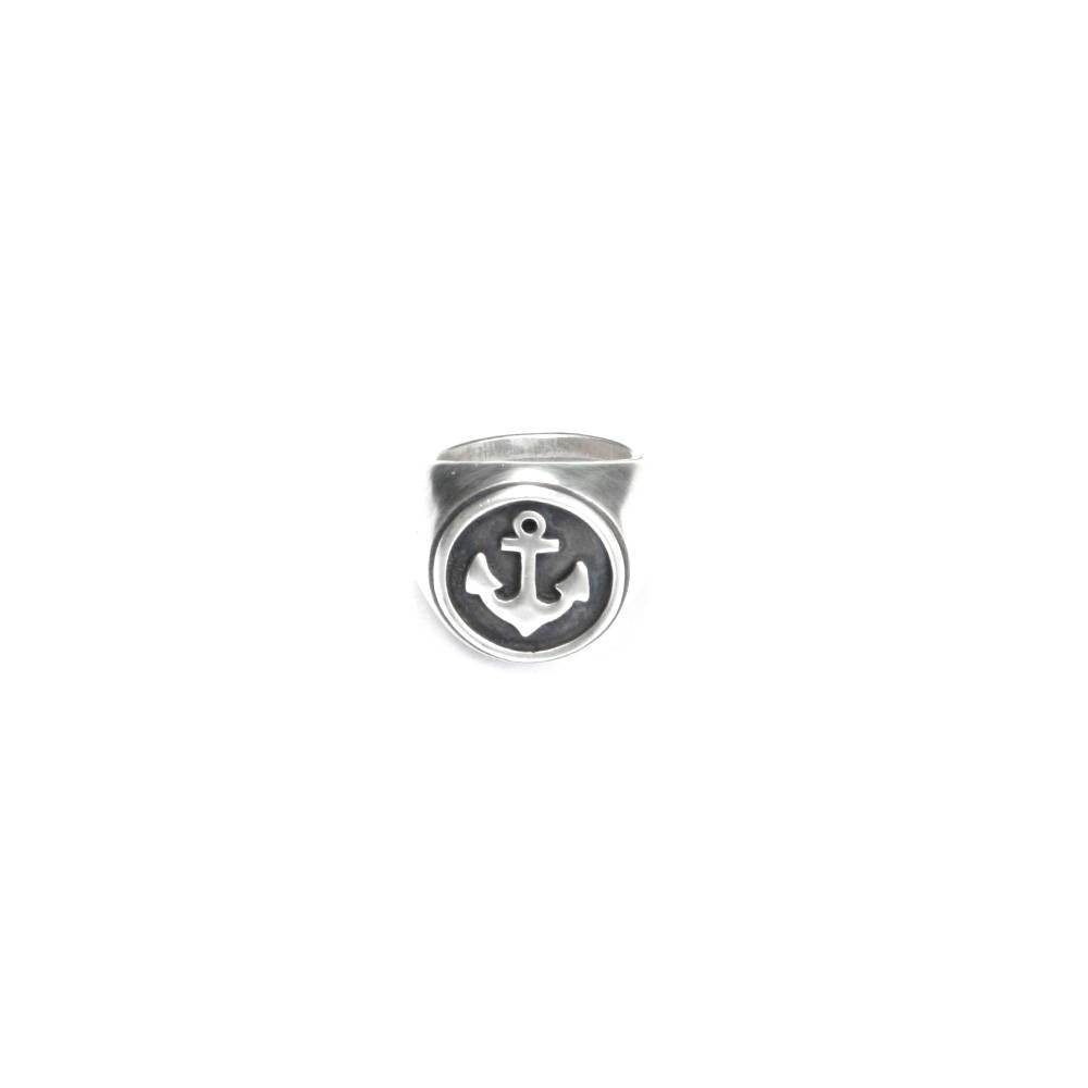 ANILLO SELLO PLATA ANCLA - N.AG/131