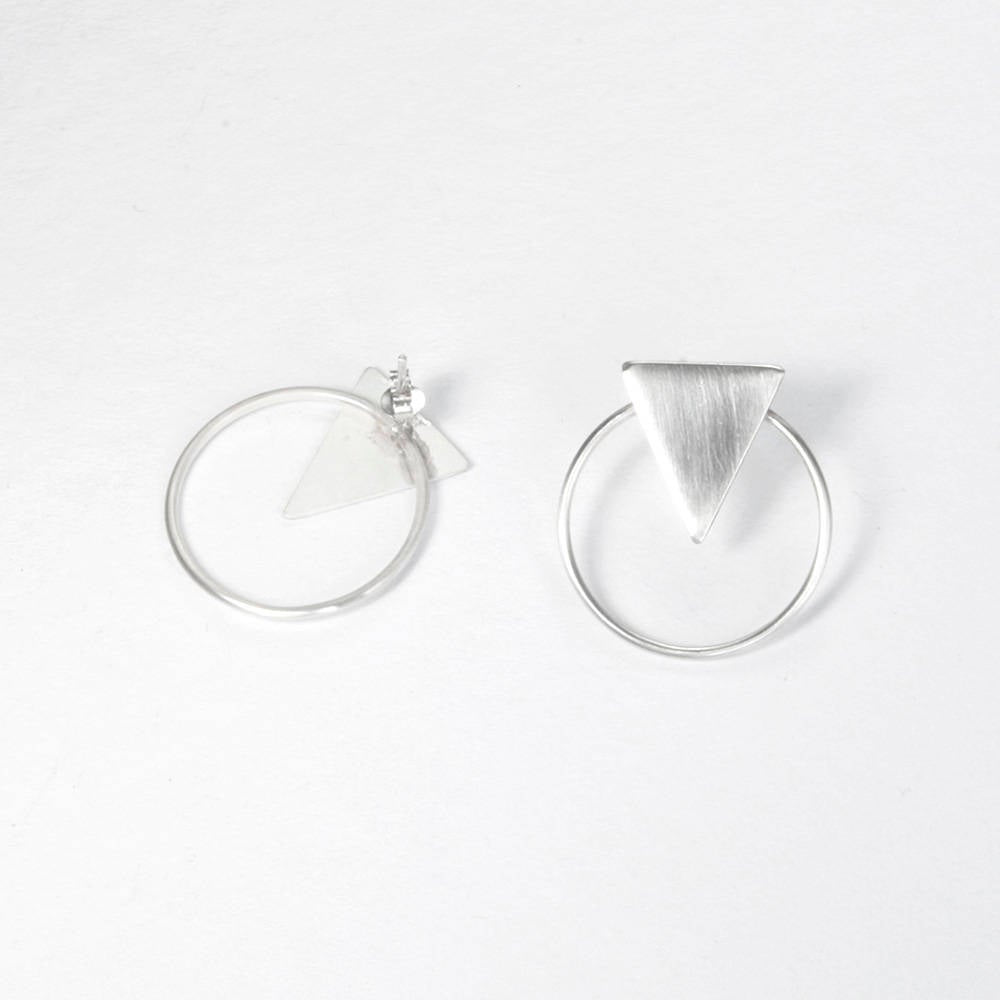 PENDIENTTES DE PLATA WENDELS - N.AG/171