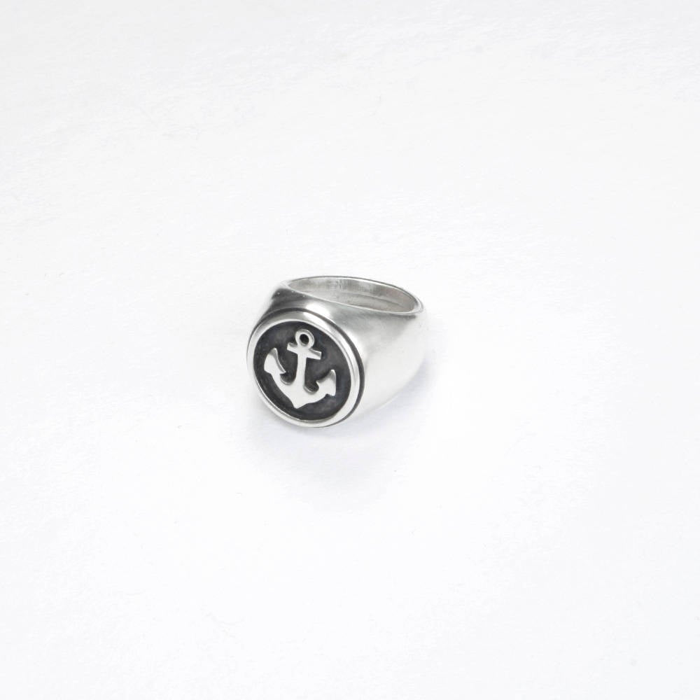 ANILLO SELLO PLATA ANCLA - N.AG/131