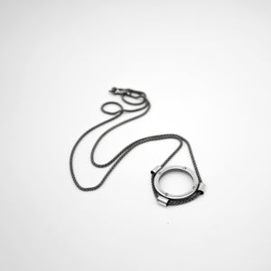 Collar unisex nautico de plata de primera ley. 