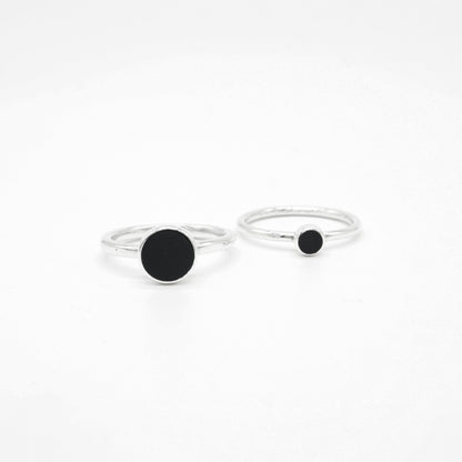 Combo 2 Anillos de Plata 925 con Ónix Negro | Hechos a Mano – Nita Grimaldi