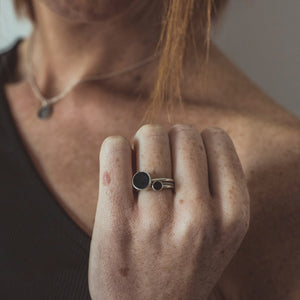 ANILLO DE PLATA CON ONIX - N.AGP/118