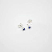 Cargar imagen en el visor de la galería, PENDIENTES DE PLATA MINI LAPISLAZULI - N.AGP/209