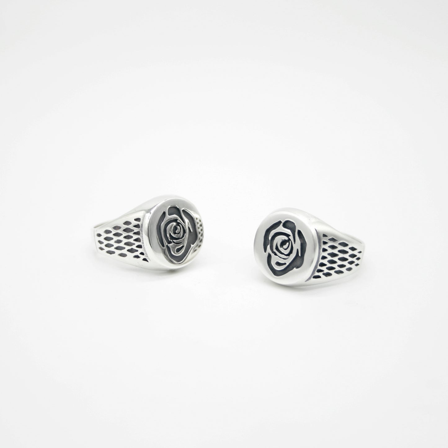 ANILLO DE PLATA SELLO ROSE - N.AG/127