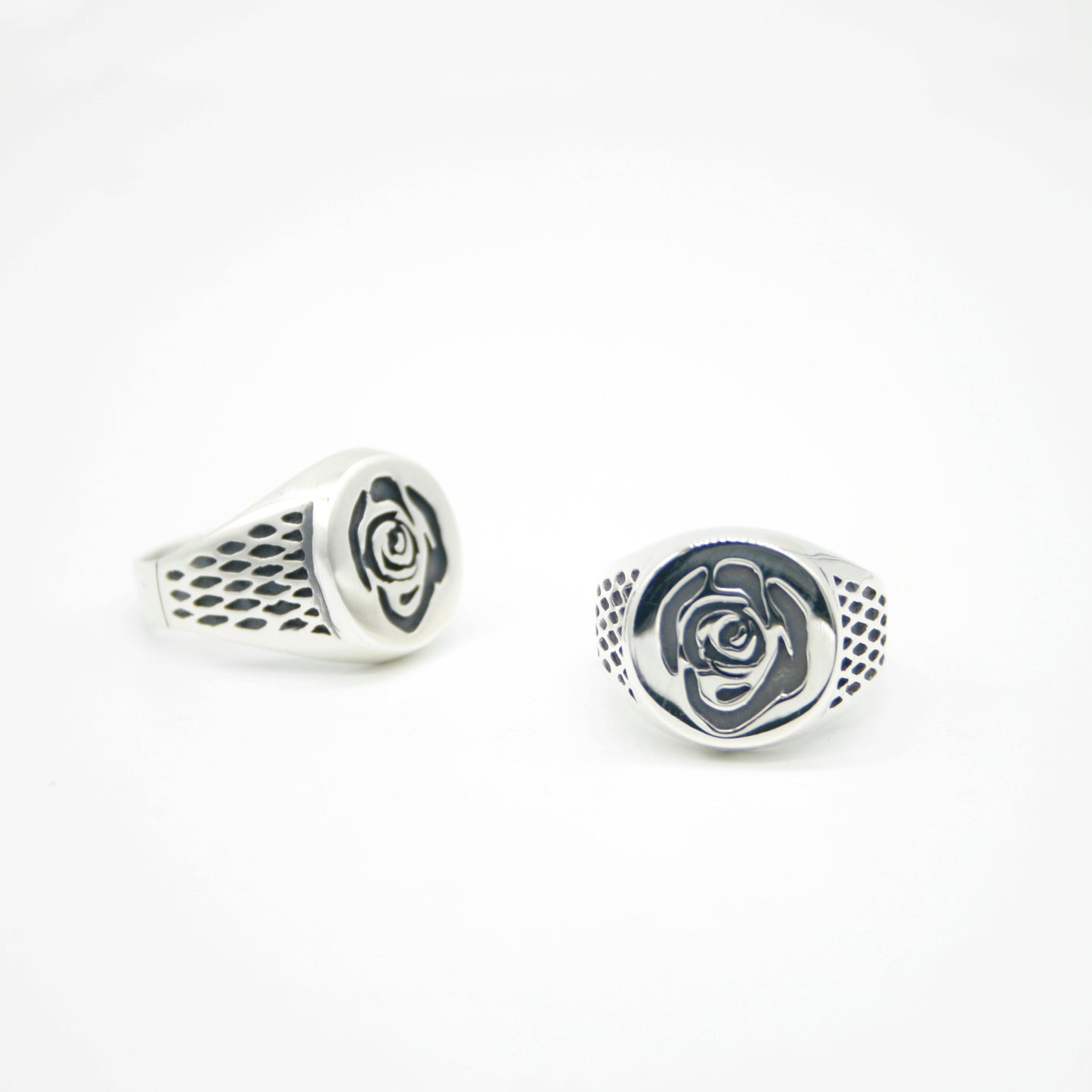 ANILLO DE PLATA SELLO ROSE - N.AG/127