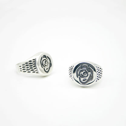 ANILLO DE PLATA SELLO ROSE - N.AG/127