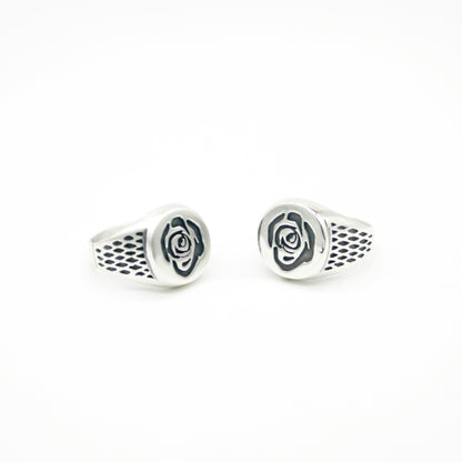 ANILLO DE PLATA SELLO ROSE - N.AG/127