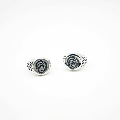ANILLO DE PLATA SELLO ROSE - N.AG/127